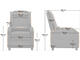 Геймърски столове COUGAR RANGER ONE Gaming Sofa, Grey-Orange