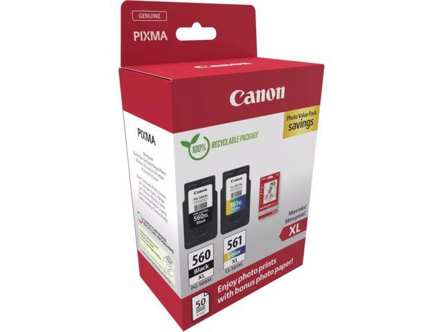 Консумативи Canon PG-560XL Black and CL-561XL Colour Ink Cartridge