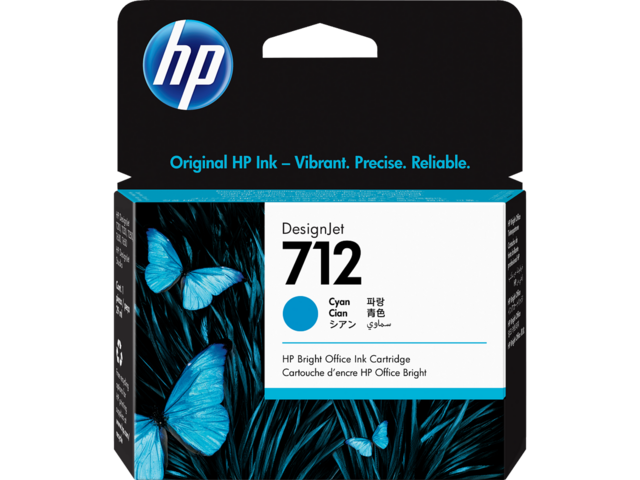 Консумативи HP 712 29-ml Cyan DesignJet Ink Cartridge