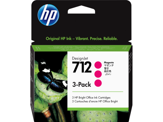 Консумативи HP 712 3-pack 29-ml Magenta DesignJet Ink Cartridge