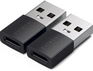 Кабели и Адаптери Satechi Aluminum 2x Type-A to Type-C Adapter - Space Black