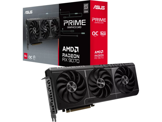 Видео карти ASUS Prime Radeon RX 9070 OC Edition 16GB