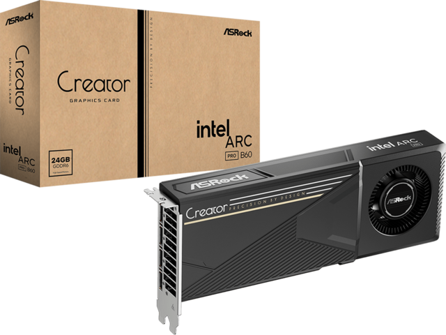 Видео карти ASRock Intel Arc Pro B60 Creator 24GB