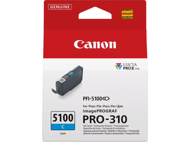 Консумативи Canon PFI-5100, Cyan