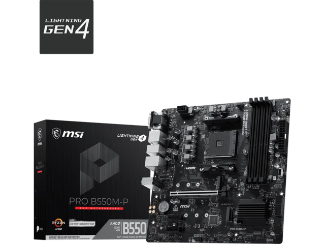 Дънни платки MSI PRO B550M-P Gen 4