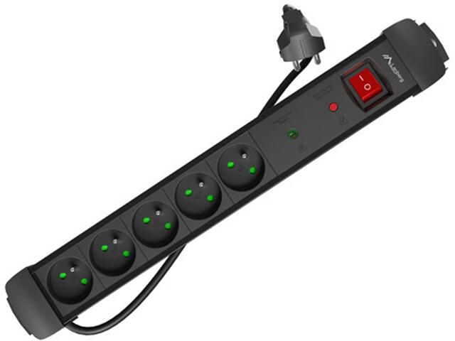 Разклонители Lanberg SP1-05E-0500-BK