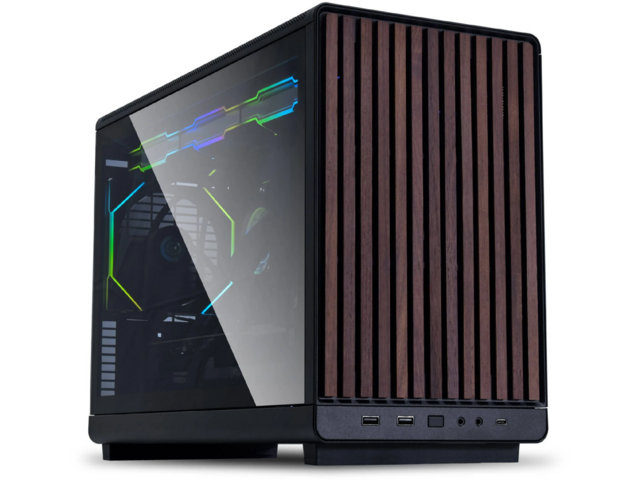 Кутии Lian Li DAN A3-mATX Wood Edition Black, Нарушена Опаковка