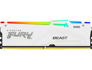 Оперативна памет 16GB DDR5 5600 MT/s Kingston FURY BEAST White RGB