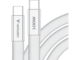 Кабели и Адаптери Verbatim Sync & Charge SoftTouch Cable 100W USB-C® to USB-C, 120cm, White
