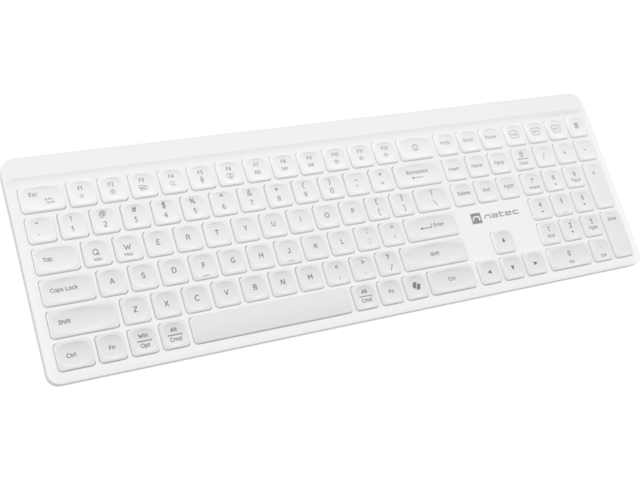 Клавиатури Natec Wireless Keyboard Tang US, White
