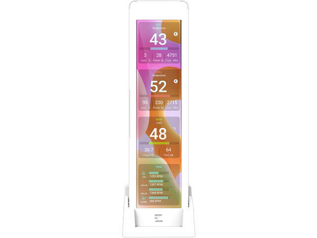 Части и аксесоари Zalman ZM-MF916 Сензорен Дисплей Панел - Бял