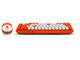 Клавиатури Acer Packard Bell The DotCombo Wireless Keyboard and Mouse Set - Orange - US English QWERTY Keyboard Version