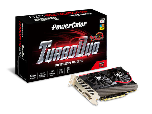 Видео карти PowerColor TurboDuo R9 270 2GB GDDR5 OC