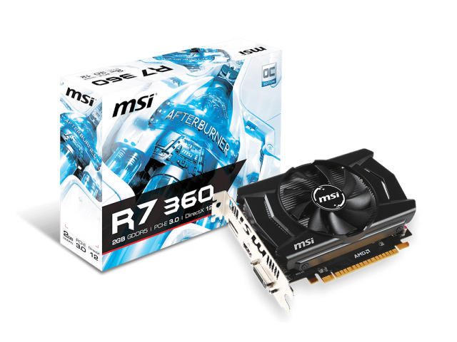 Видео карти MSI Radeon R7 360 2GD5 OC