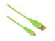 Кабели и Адаптери Hama USB - micro usb "Flexi-Slim", USB 2.0, 0,75м зелен