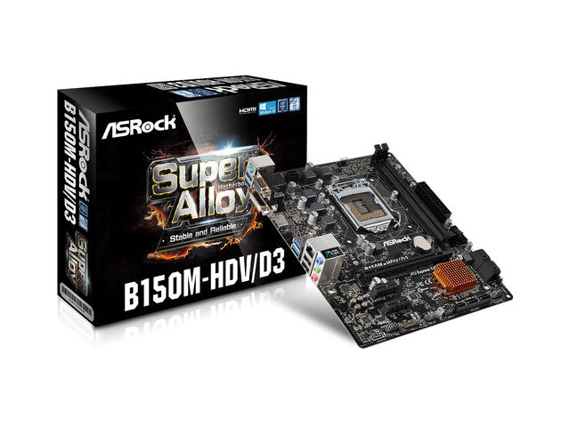 Дънни платки ASRock B150M-HDV/D3