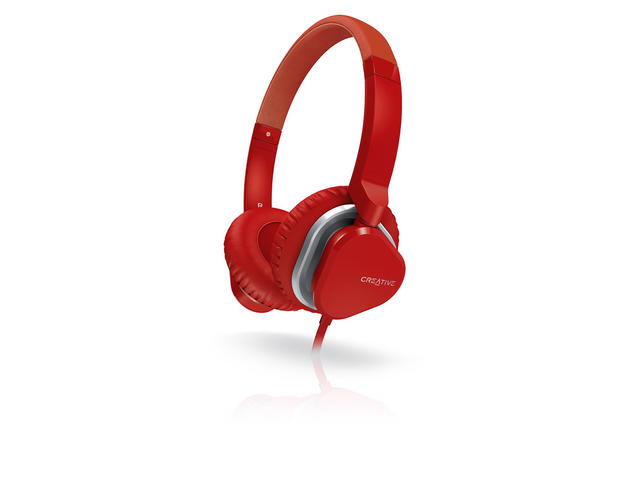 Слушалки Creative Hitz MA2400, в червено