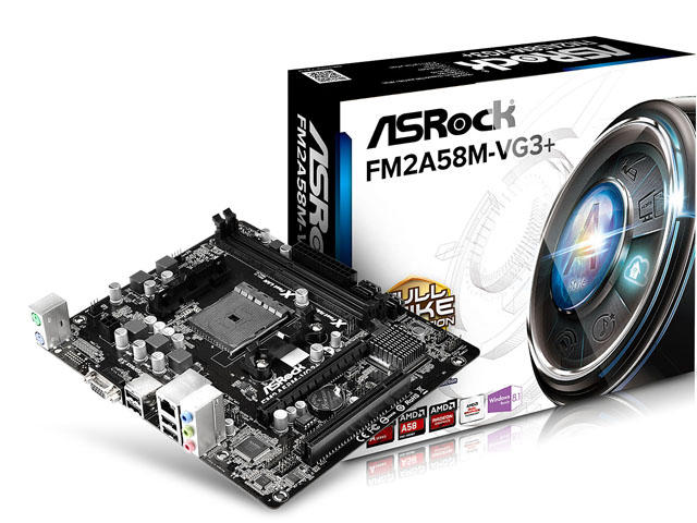 Дънни платки ASRock FM2A58M-VG3+ /FM2+